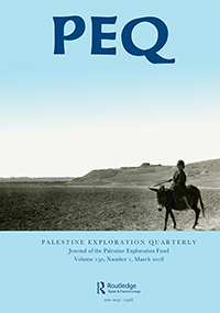 Cover image for Palestine Exploration Quarterly, Volume 150, Issue 1, 2018