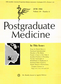 Cover image for Postgraduate Medicine, Volume 39, Issue 6, 1966