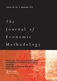 Cover image for Journal of Economic Methodology, Volume 26, Issue 3, 2019