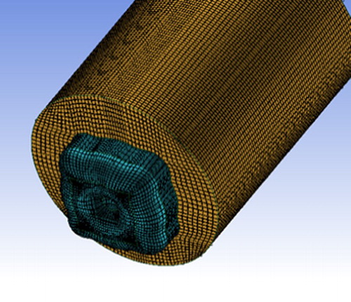 Figure 1. Meshing combustion chamber.