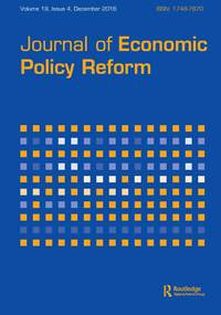 Cover image for Journal of Economic Policy Reform, Volume 19, Issue 4, 2016