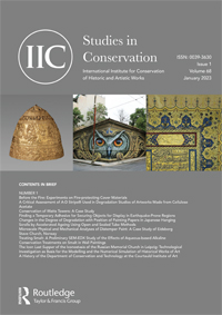 Cover image for Studies in Conservation, Volume 68, Issue 1, 2023