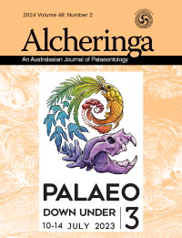Cover image for Alcheringa: An Australasian Journal of Palaeontology