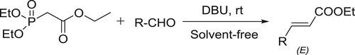 Scheme 40. Synthesis of E-α,β-unsaturated esters.