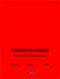 Cover image for Substance Use & Misuse, Volume 51, Issue 8, 2016