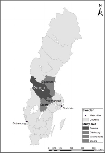 Figure 1. Study area. Source: Authors (ArcGIS).