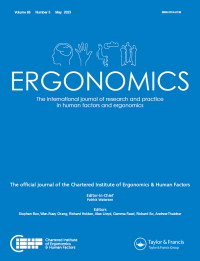 Cover image for Ergonomics, Volume 66, Issue 5, 2023