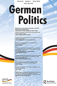 Cover image for German Politics, Volume 29, Issue 1, 2020