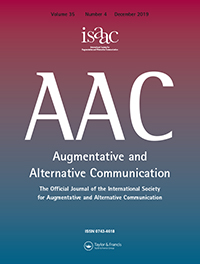 Cover image for Augmentative and Alternative Communication, Volume 35, Issue 4, 2019