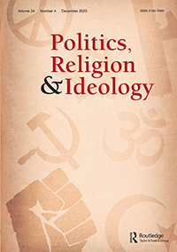 Cover image for Politics, Religion & Ideology, Volume 24, Issue 4, 2023