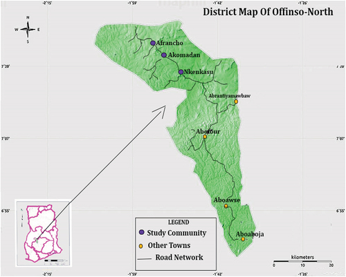 Figure 1. Map of the study area.