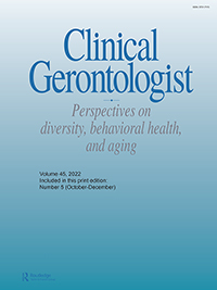 Cover image for Clinical Gerontologist, Volume 45, Issue 5, 2022