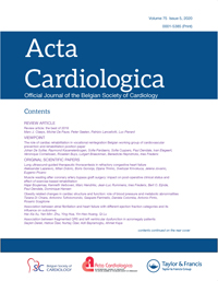 Cover image for Acta Cardiologica, Volume 75, Issue 5, 2020