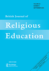 Cover image for British Journal of Religious Education, Volume 45, Issue 4, 2023