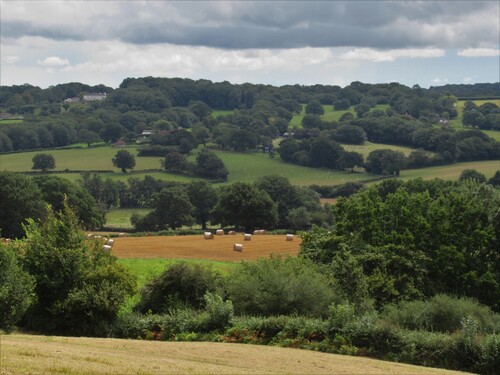 Figure 2 View of fields and the landscape around Burwash.Public domain image via Wikimedia Commons