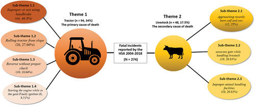 Figure 2. Content analysis of short farm workplace fatalities descriptions.