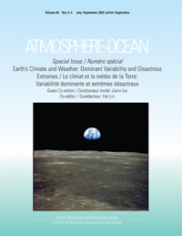 Cover image for Atmosphere-Ocean, Volume 60, Issue 3-4, 2022