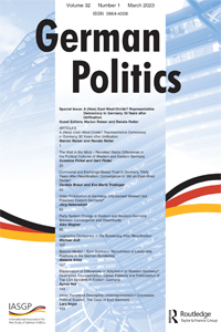 Cover image for German Politics, Volume 32, Issue 1, 2023