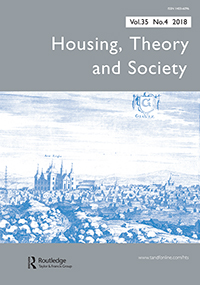Cover image for Housing, Theory and Society, Volume 35, Issue 4, 2018