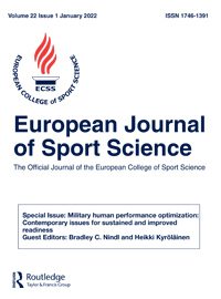 Cover image for European Journal of Sport Science, Volume 22, Issue 1, 2022