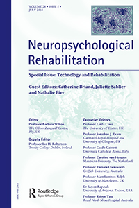 Cover image for Neuropsychological Rehabilitation, Volume 28, Issue 5, 2018