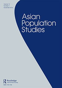 Cover image for Asian Population Studies, Volume 12, Issue 3, 2016