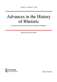 Cover image for Journal for the History of Rhetoric, Volume 21, Issue 3, 2018
