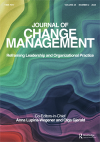 Cover image for Journal of Change Management, Volume 24, Issue 2, 2024