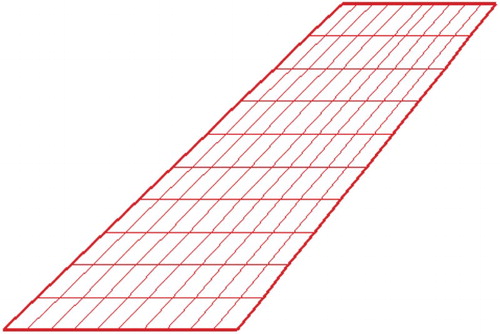 Figure 7. The structural finite-element model of the AGARD445.6 wing.