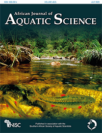 Cover image for African Journal of Aquatic Science, Volume 48, Issue 2, 2023