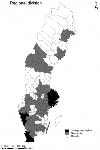 Figure 2. Regional divisions.