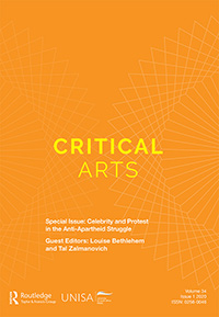 Cover image for Critical Arts, Volume 34, Issue 1, 2020