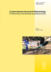 Cover image for International Journal of Odonatology, Volume 18, Issue 4, 2015