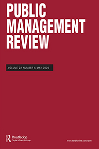 Cover image for Public Management Review, Volume 22, Issue 5, 2020