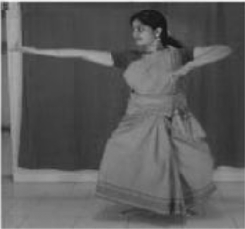 FIGURE 2 A sample BharataNatyam dance step.