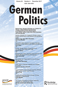 Cover image for German Politics, Volume 26, Issue 4, 2017