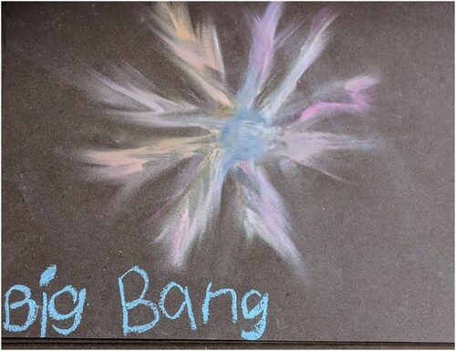 Figure 2. One child’s picture of Big Bang.