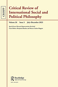 Cover image for Critical Review of International Social and Political Philosophy, Volume 26, Issue 5, 2023