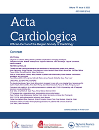 Cover image for Acta Cardiologica, Volume 77, Issue 4, 2022
