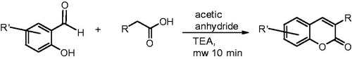 Scheme 1. The synthesis of 3-phenylcoumarin analogues and 3-imidazolecoumarin.