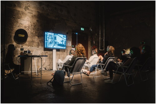 Figure 5. Conference view, first day. Immersive format, Bunker © Humain Studio– NEW NOW Festival, 2021.