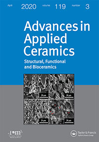 Cover image for Advances in Applied Ceramics, Volume 119, Issue 3, 2020