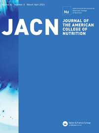 Cover image for Journal of the American Nutrition Association, Volume 40, Issue 3, 2021
