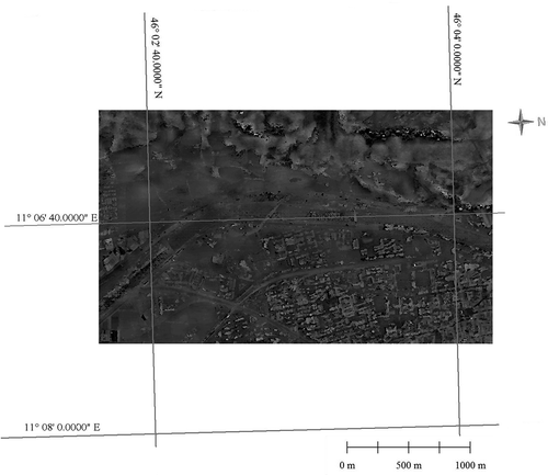 Figure 4. Disparity map of a GeoEye-1 stereopair tile.