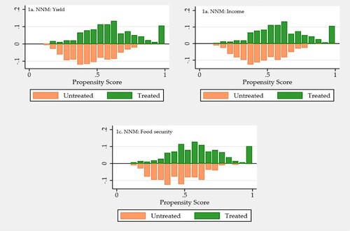 Figure 1. Histogram of propensity scores between treated and untreated groups.
