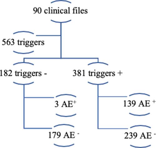 Figure 1 Description of the AE screening process.