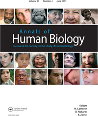 Cover image for Annals of Human Biology, Volume 44, Issue 4, 2017