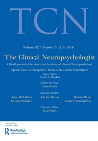 Cover image for The Clinical Neuropsychologist, Volume 32, Issue 5, 2018