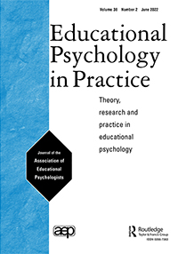 Cover image for Educational Psychology in Practice, Volume 38, Issue 2, 2022