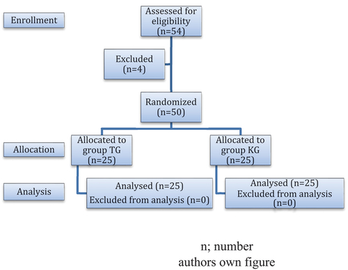 Figure 1. Flow diagram showing participants enrollment, allocation and analysis.